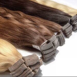 Premium Remy Hair Extensions in Blonde, Brown, and Black